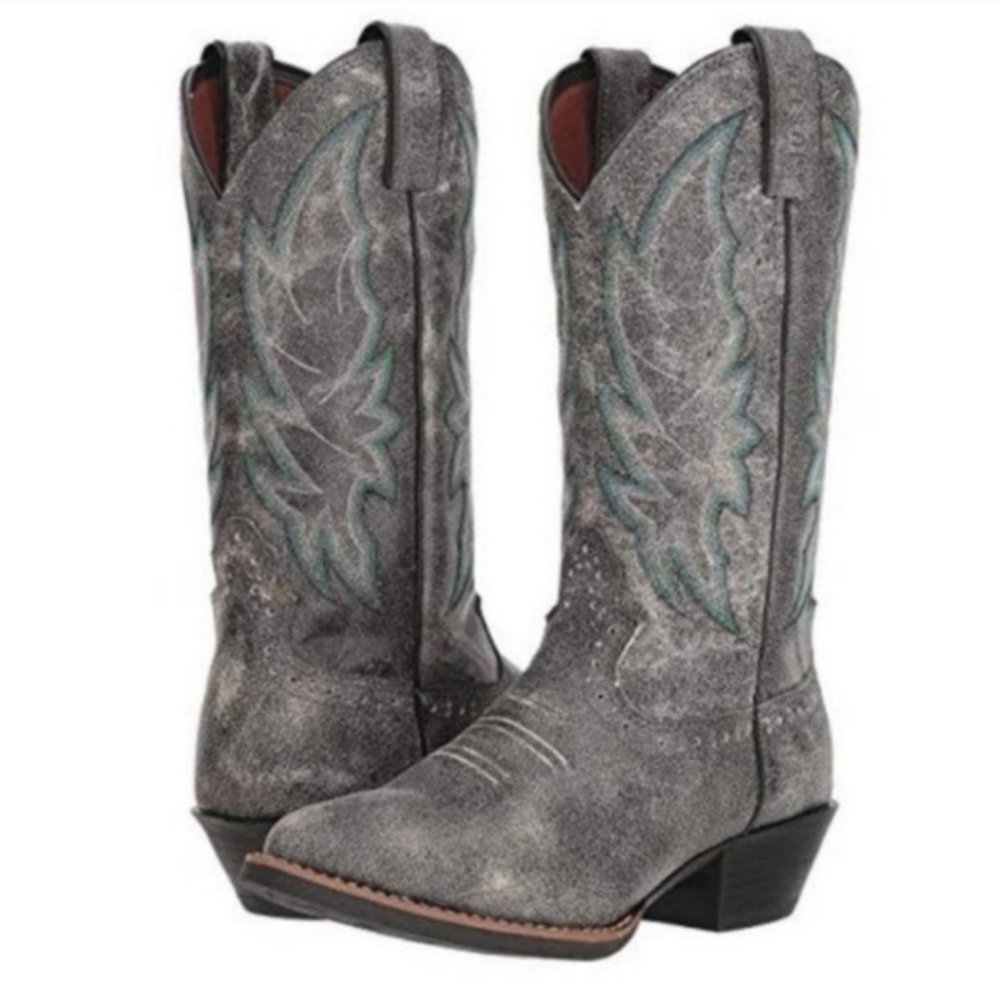 Women's Justin Calimero Leather Western Boots Size 7.